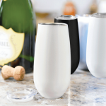 Reusable Coffee Cups - Metal - Rosa 170ml Vacuum Champagne Flute