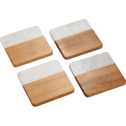 Coasters  - Marble and Bamboo Coaster