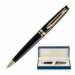Executive Pens  - Metal Pen Ballpoint Waterman Expert - Lacquer Black GT