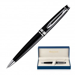 Executive Pens  - Metal Pen Ballpoint Waterman Expert - Chrome Lacquer Black CT