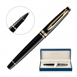 Executive Pens  - Metal Pen Rollerball Waterman Expert - Lacquer Black GT