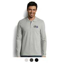 Men's Promotional Polo Shirts  - SOLS Perfect Mens Long Sleeve Polo