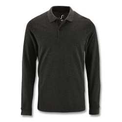 Men's Promotional Polo Shirts  - SOLS Perfect Mens Long Sleeve Polo