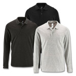 Men&#039;s Promotional Polo Shirts - SOLS Perfect Mens Long Sleeve Polo