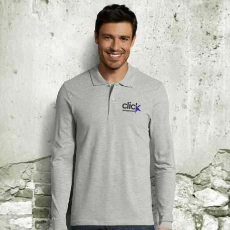 Men's Promotional Polo Shirts  - SOLS Perfect Mens Long Sleeve Polo