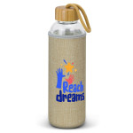 Drink Bottles - Glass - Eden Glass Bottle - Natural Sleeve - 600ml