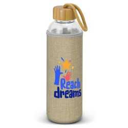 Drink Bottles - Glass  - Eden Glass Bottle - Natural Sleeve - 600ml