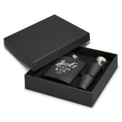 Hip Flasks  - Dalmore Hip Flask Gift Set- 170ml