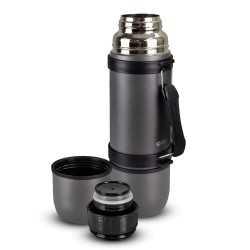 Branded Flasks  - Swiss Peak Duo Cup Vacuum Flask -700ml