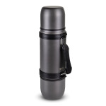 Branded Flasks - Swiss Peak Duo Cup Vacuum Flask -700ml