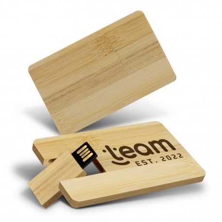Flash Drives  - Bamboo Credit Card Flash Drive 8GB