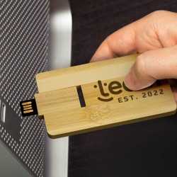 Flash Drives  - Bamboo Credit Card Flash Drive 8GB