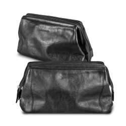 Toiletry Bags  - Pierre Cardin Leather Toiletry Bag