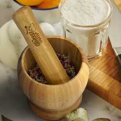 Homeware Products  - Bamboo Mortar and Pestle