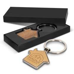 Metal Keyrings  - Santo House Shaped Key Ring