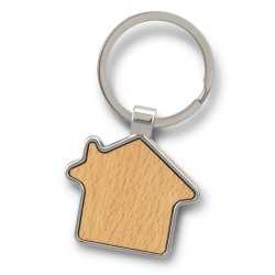 Metal Keyrings  - Santo House Shaped Key Ring