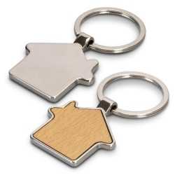 Metal Keyrings  - Santo House Shaped Key Ring