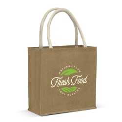 Jute Shopping & Tote Bags  - Monza Starch Jute Tote Bag