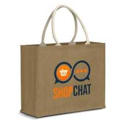 Jute Shopping & Tote Bags  - Modena Starch Jute Tote Bag