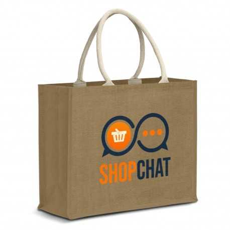 Jute Shopping & Tote Bags  - Modena Starch Jute Tote Bag
