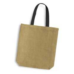 Jute Shopping & Tote Bags  - Thera Jute Tote Bag - Coloured Handles