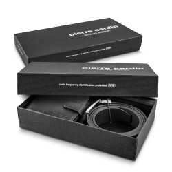 Corporate Travel Wallets  - Pierre Cardin Leather Wallet Belt Gift Set