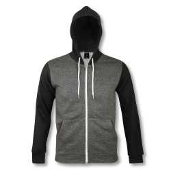 Hoodies  - SOLS Silver Unisex Zipped Sweatshirt