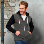 Hoodies - SOLS Silver Unisex Zipped Sweatshirt
