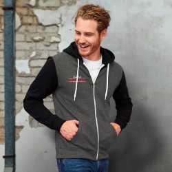 Hoodies - SOLS Silver Unisex Zipped Sweatshirt