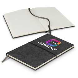 Promotional Journals & Noteboooks  - RPET Felt Soft Cover Notebook - A5