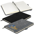 Promotional Journals &amp; Noteboooks - RPET Felt Hard Cover Notebook - A5