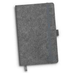 Promotional Journals & Noteboooks  - RPET Felt Hard Cover Notebook - A5