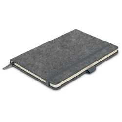 Promotional Journals & Noteboooks  - RPET Felt Hard Cover Notebook - A5
