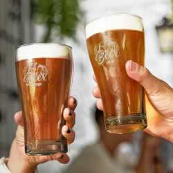 Printed Glasses & Tumblers  - Schooner Beer Glass