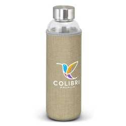 Drink Bottles - Metal  - Venus Glass Bottle - Natural Sleeve