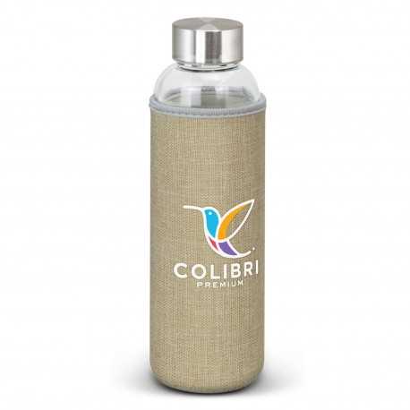Drink Bottles - Metal  - Venus Glass Bottle - Natural Sleeve