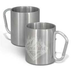 Reusable Coffee Cups - Metal  - Carabiner Coffee Mug - 300ml
