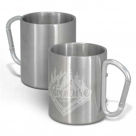 Reusable Coffee Cups - Metal  - Carabiner Coffee Mug - 300ml