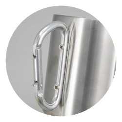 Reusable Coffee Cups - Metal  - Carabiner Coffee Mug - 300ml