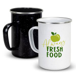 Reusable Coffee Cups - Metal - Bendigo Enamel Mug - 600ml