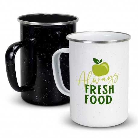Reusable Coffee Cups - Metal  - Bendigo Enamel Mug - 600ml