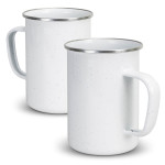 Reusable Coffee Cups - Metal - Bendigo Enamel Mug - 600ml
