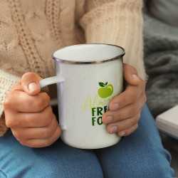 Reusable Coffee Cups - Metal  - Bendigo Enamel Mug - 600ml