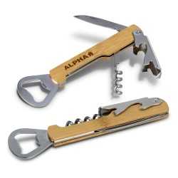 Bottle Openers  - Bamboo Wine Waiters Knife