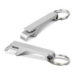 Bottle Openers  - Snappy Metal Bottle Opener Key Ring