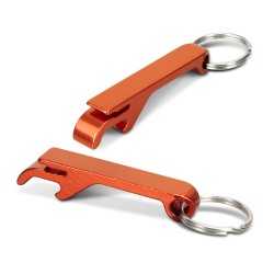 Bottle Openers  - Snappy Metal Bottle Opener Key Ring