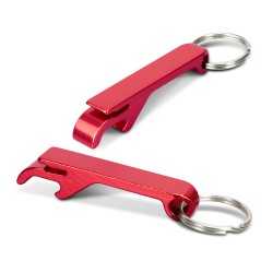 Bottle Openers  - Snappy Metal Bottle Opener Key Ring