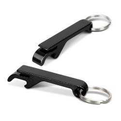 Bottle Openers  - Snappy Metal Bottle Opener Key Ring