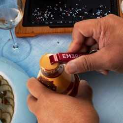 Bottle Openers  - Snappy Metal Bottle Opener Key Ring