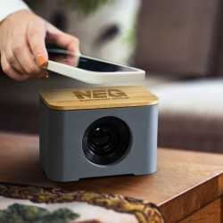 Wired & Bluetooth Speakers  - Limestone Speaker Wireless Charger